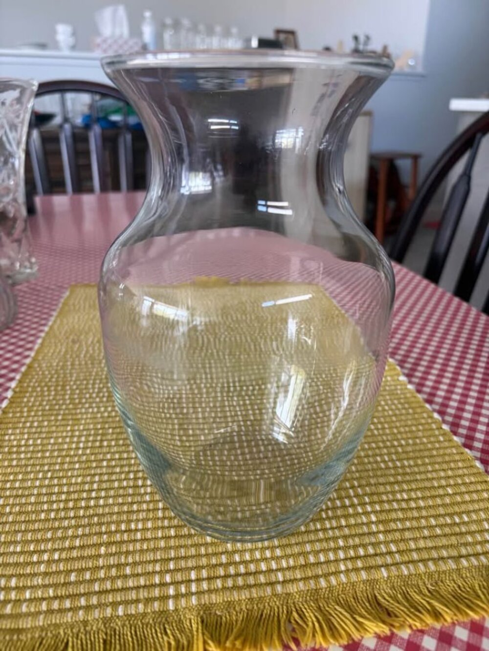 Libbey glass rose vase